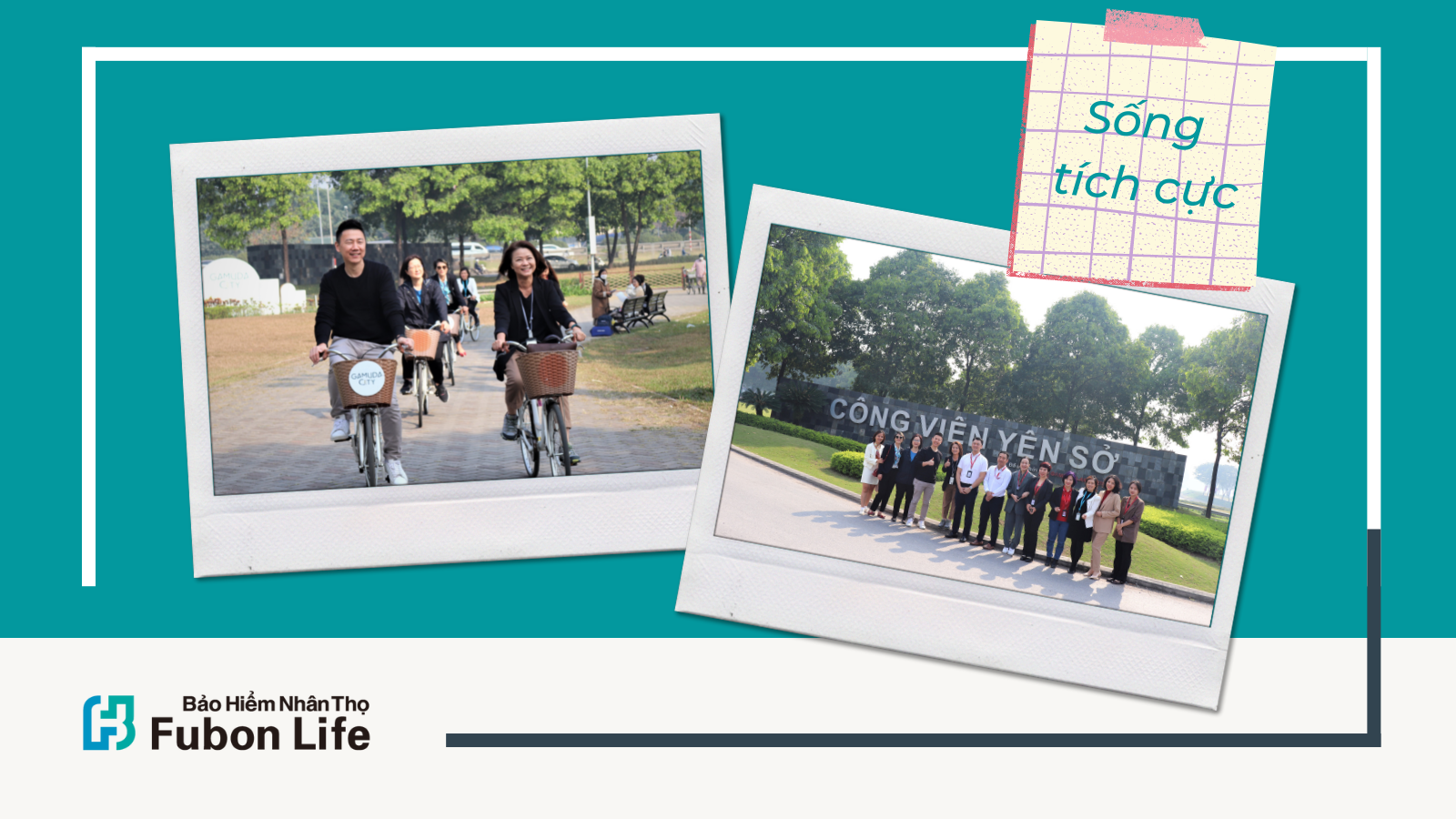 Fubon Life Việt Nam trao tặng 50 chiếc ghế cho công viên Yên Sở
