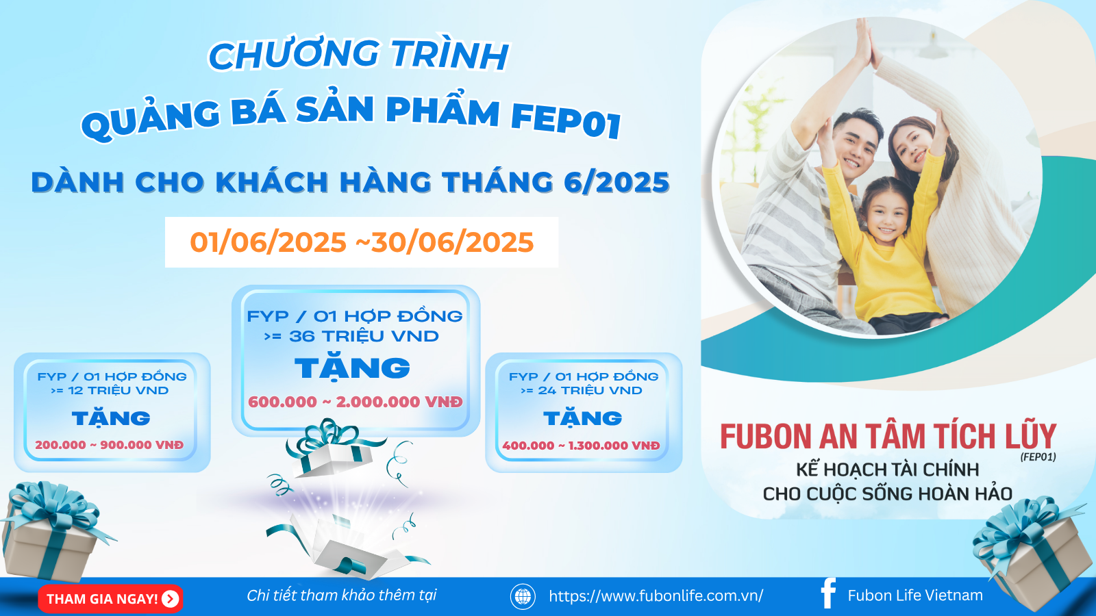 Chương Trình Khuyến Mại QUẢNG BÁ SẢN PHẨM PHÚC BẢO AN TÂM TÍCH LŨY (FEP01)